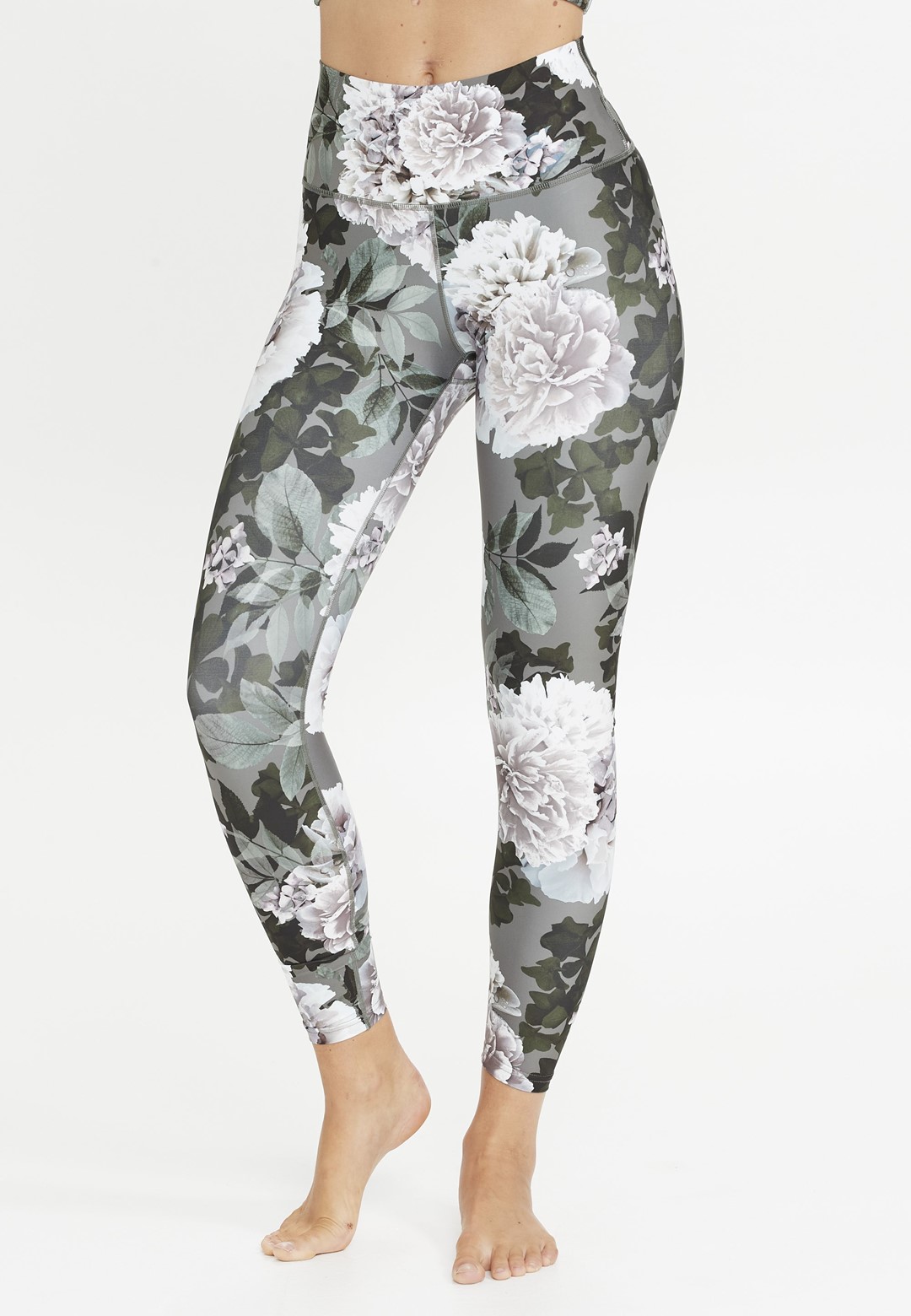 EA211407/PRINT 3042 ATHLECIA FRANCE W PRINTED TIGHTS - Damskie Spodnie Sportowe