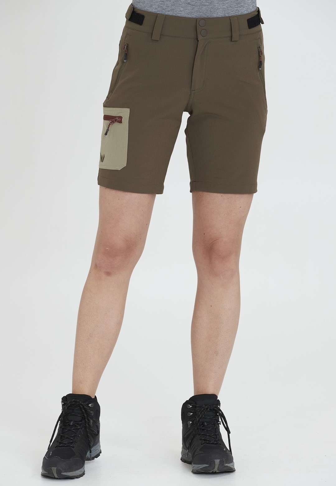 W221091/5056 WHISTLER GLOBE W OUTDOOR STRETCH SHORTS - Damskie Spodenki Trekkingowe