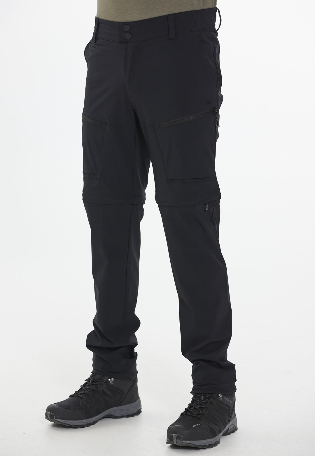 W221107/1001 WHISTLER BISBEE M OUTDOOR ZIP OFF PANT - Męskie Spodnie Trekkingowe