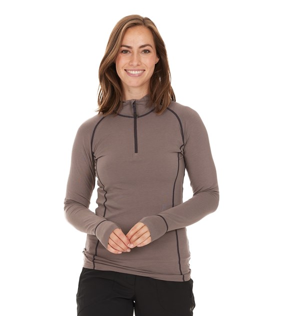 W213180/1080 WHISTLER ATHENE W WOOL BASELAYER TOP - Damska Koszulka Termoaktywna