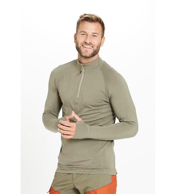 W213182/5056 WHISTLER BOSCO M WOOL BASELAYER TOP - Męska Koszulka Bielizna