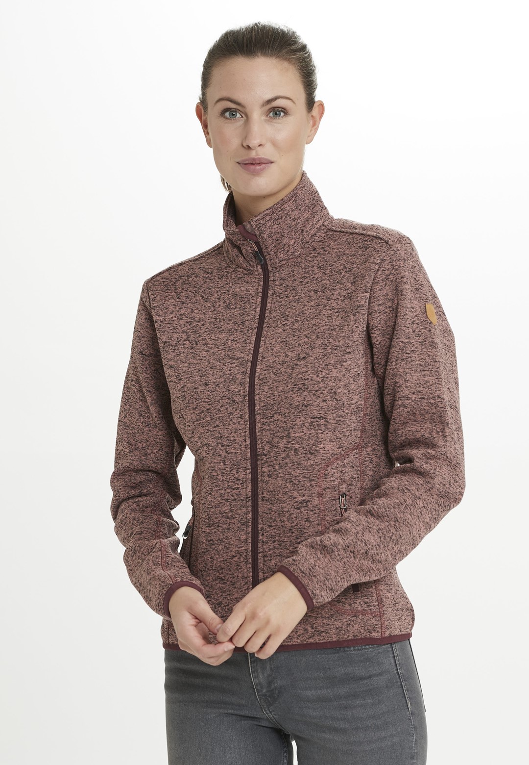 W191188/4221 WHISTLER SAMANI W MELANGE FLEECE JACKET - Damski Polar