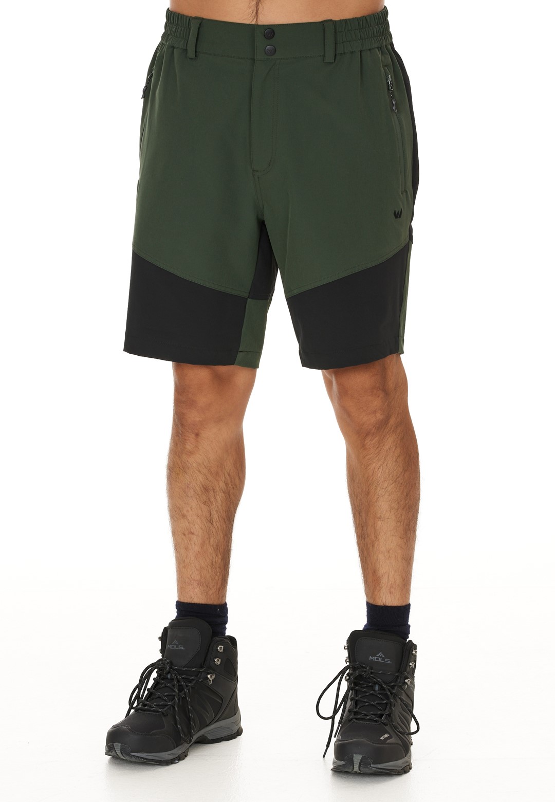 W201169/3053 WHISTLER AVIAN M OUTDOOR STRETCH SHORTS - Męskie Spodenki Trekkingowe