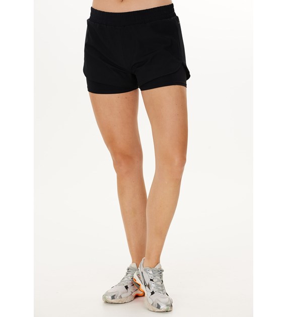 E231466/1001 Black Yarol W 2-in-1 Shorts - Krótkie Spodenki Damskie