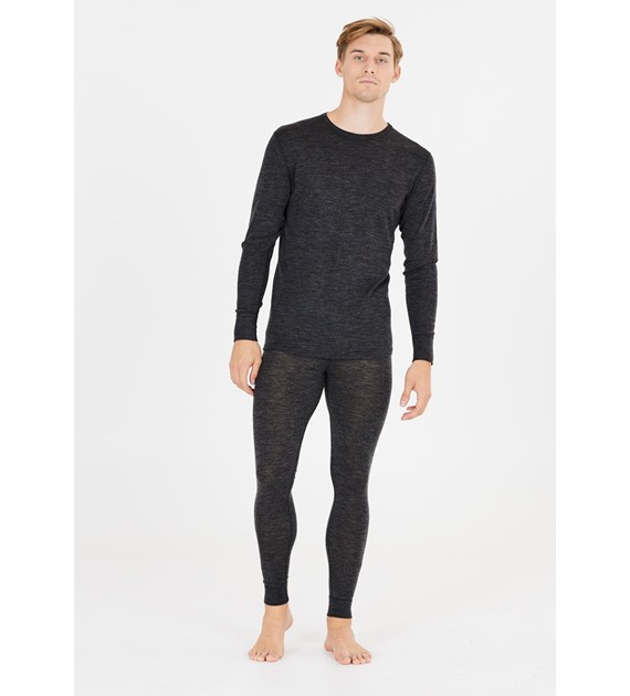 W233597/1001 CERRO M MERINO WOOL L/S BASELAYER SET - Męska Bielizna Termoaktywna Merino Komplet
