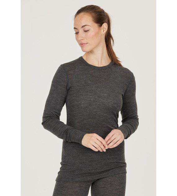 W233600/1001 WHISTLER CERRO W MERINO WOOL BASELAYER TOP - Damska Koszulka Termoaktywna