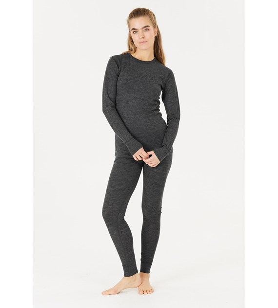 W233596/1001 WHISTLER CERRO W MERINO WOOL BASELAYER SET - Damska Bielizna Termoaktywna Merino Komplet