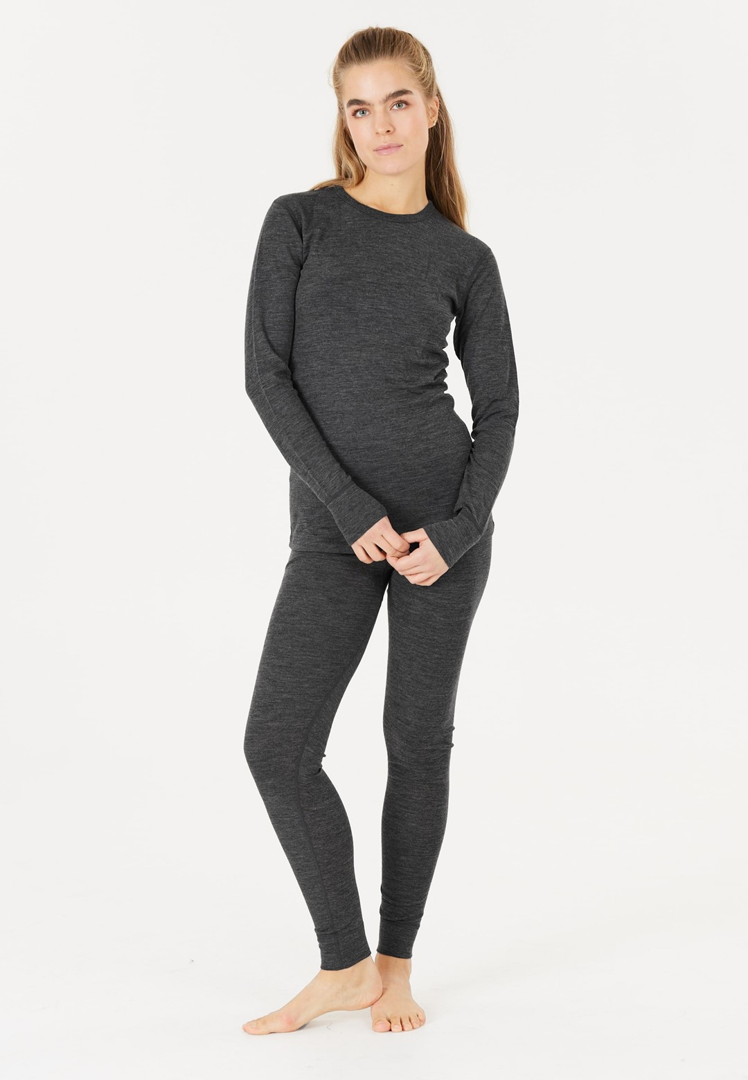 W233596/1001 WHISTLER CERRO W MERINO WOOL BASELAYER SET - Bielizna termincza damska