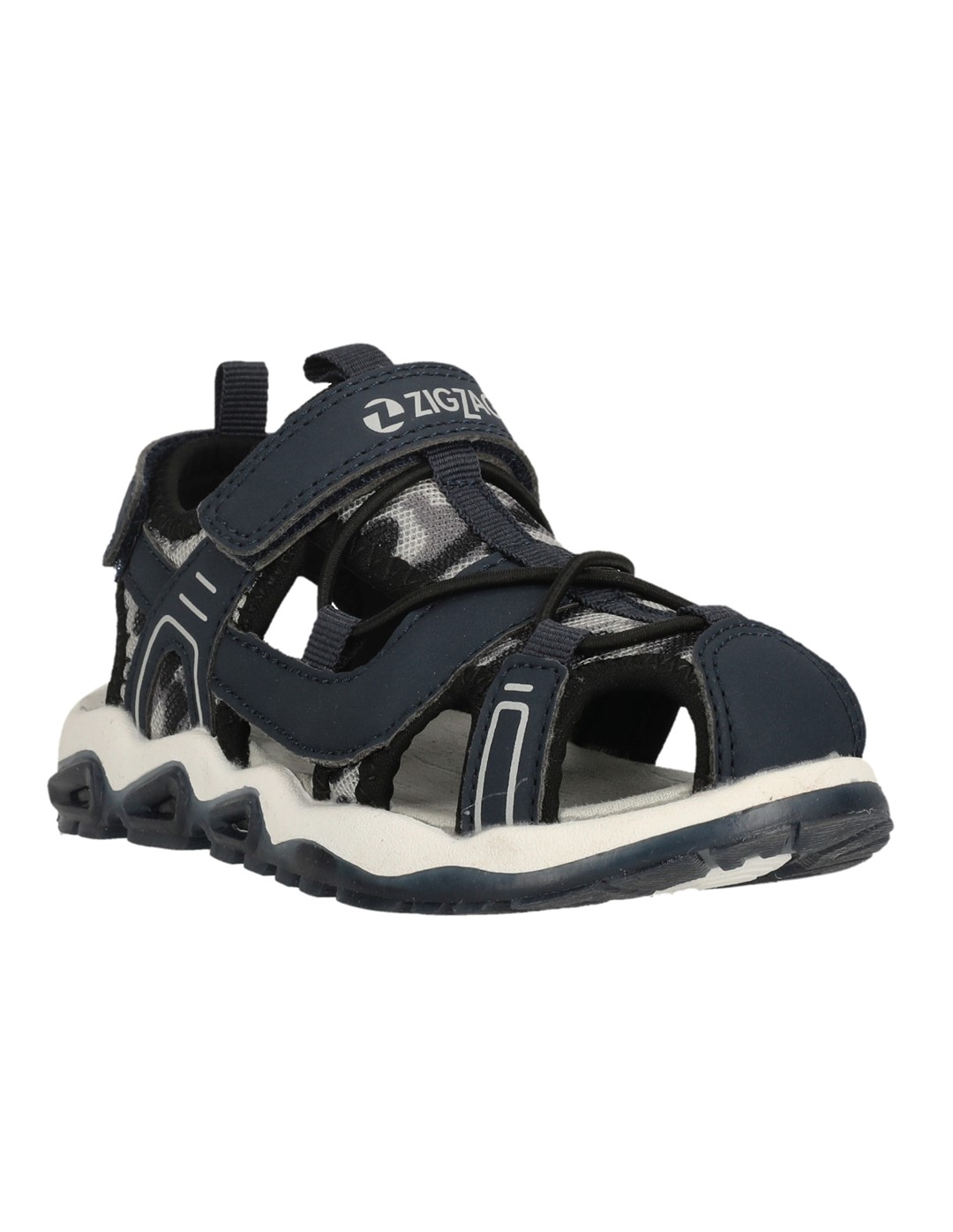 Z242326/2002 Navy Jugoe Kids Closed Sandal W/Lights - Sandały Dziecięce