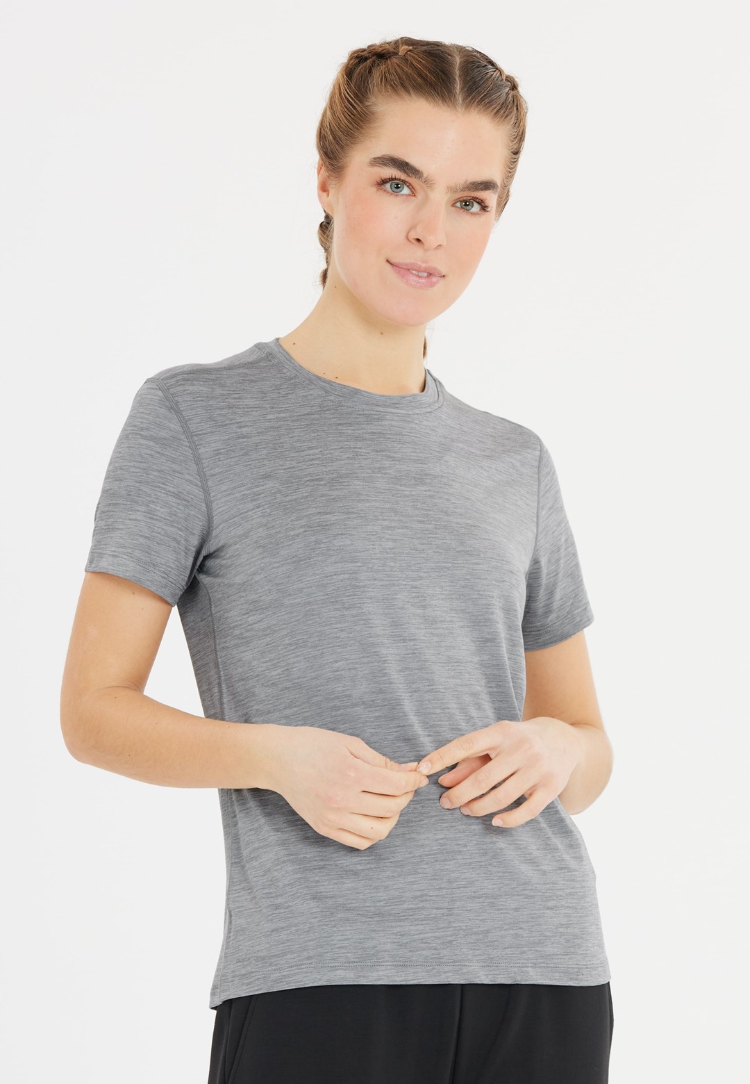 E243392/1005 Alvaly W Melange S/S Tee - Koszulka Kobiety