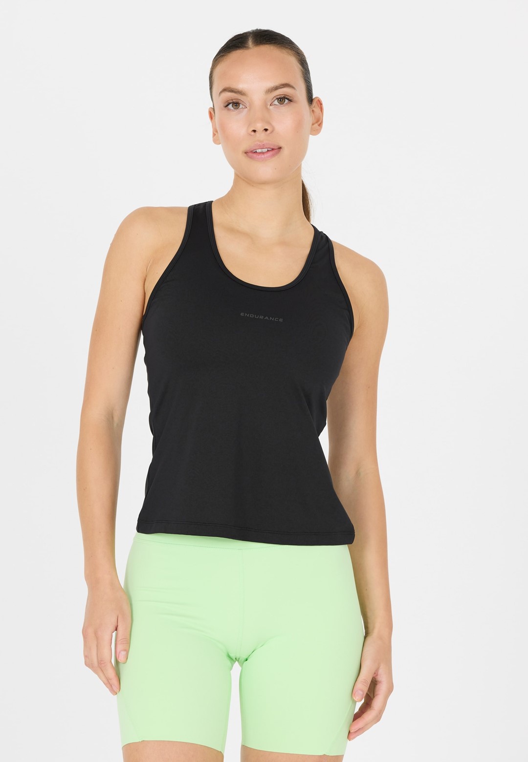E243405/1001 Black Nan W Running Top - Koszulka Damska