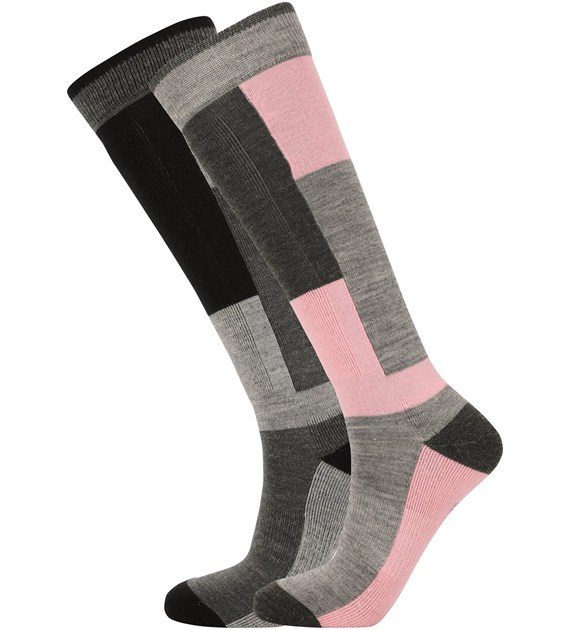 W153307/4278 WHISTLER CORSICANA 2-PACK SKI SOCK - Skarpety Narciarskie (2-pak)