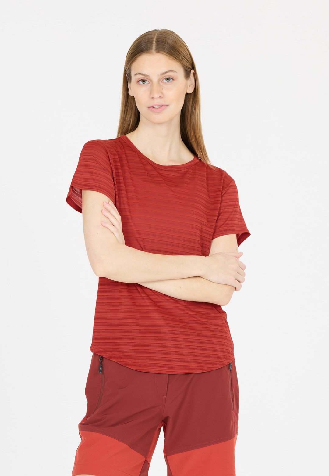 W241929/4344 Cinnabar Skylon W Striped S/S Tee - Koszulka Damska