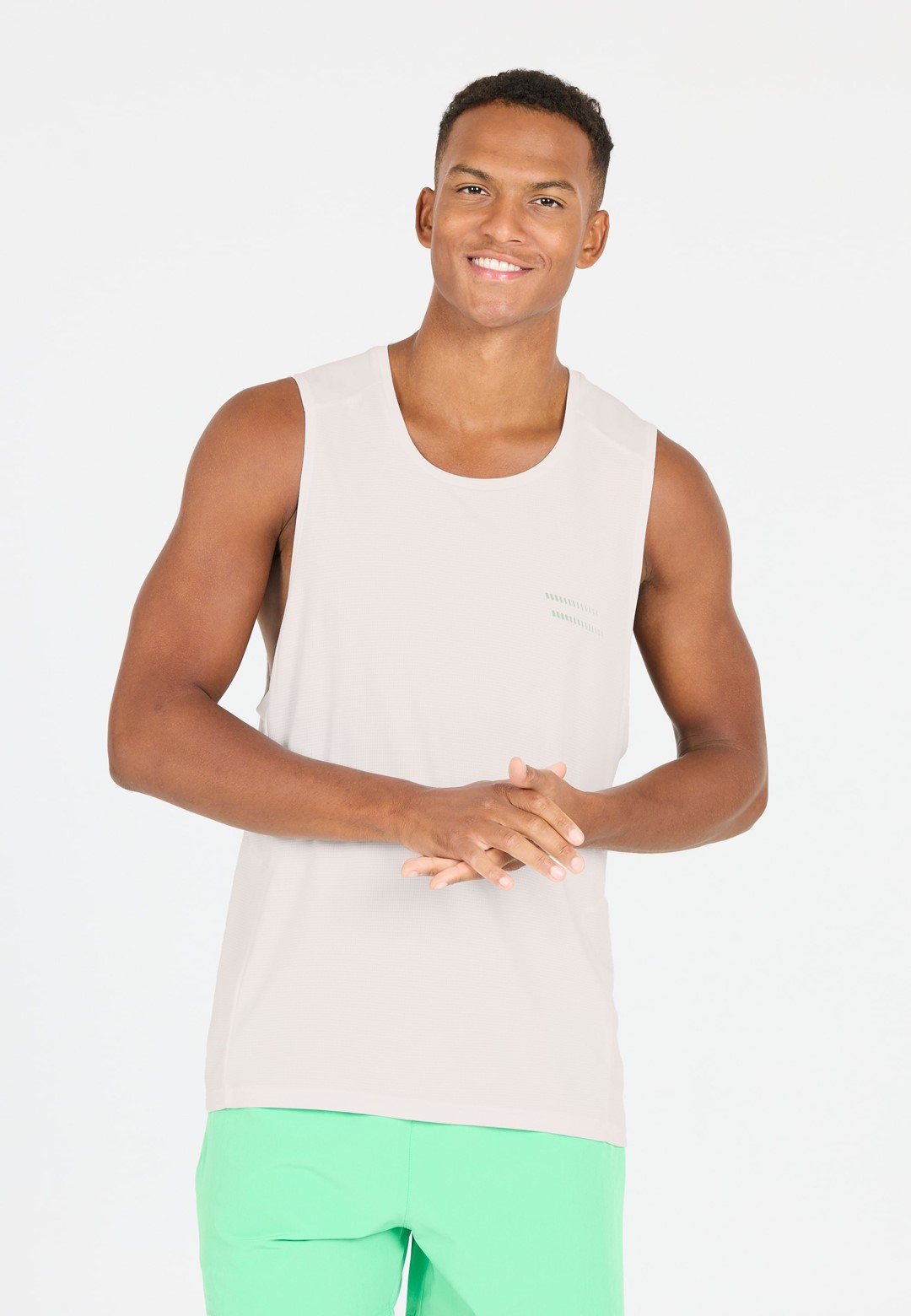 E251354/1002 White Hanieber M Sleveless Tee - Koszulka Męska