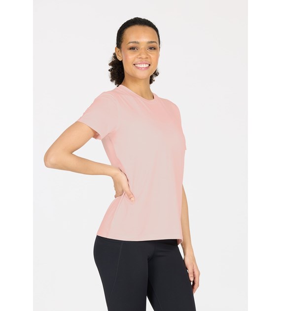E243392/4084 Pale Lilac Alvaly W Melange S/S Tee - Koszulka Damska