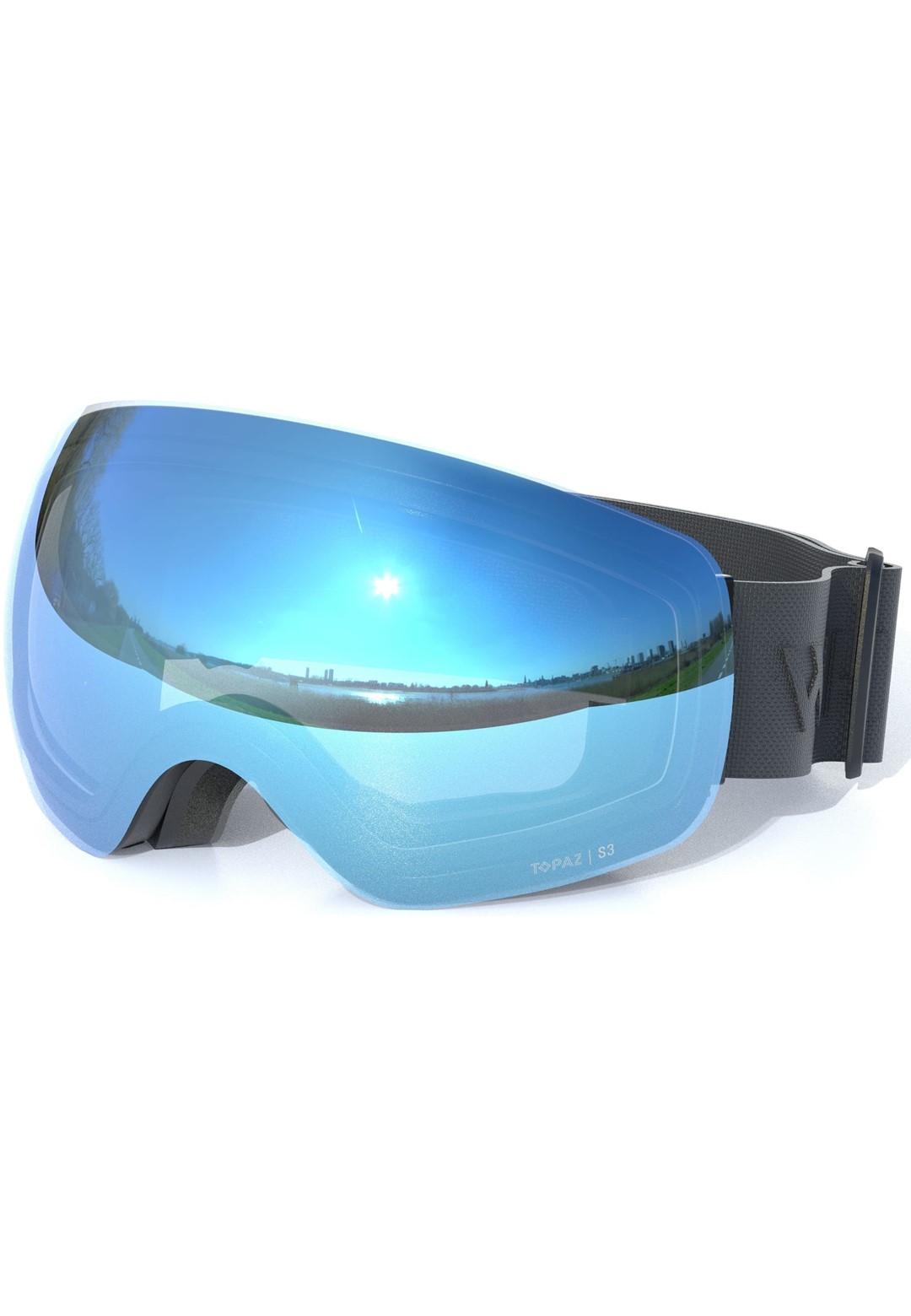 W254012/1122SB WHISTLER MORGINS TOPAZ III SPHERICAL SKI GOGGLE - Gogle narciarskie