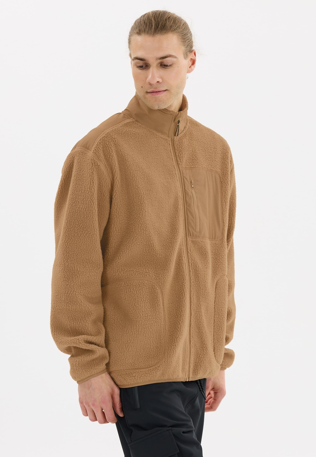 W251981/1164 WHISTLER FELIS M TEDDY JACKET - Męski Polar