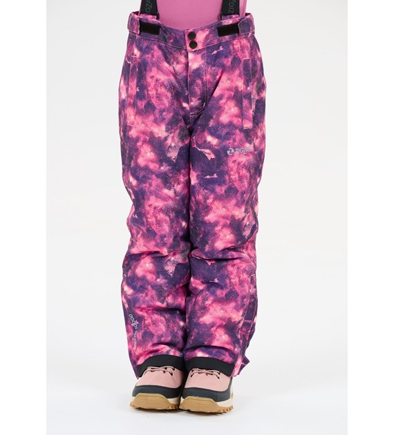 Z213011/4078 ZIGZAG SOHO PRINTED SKI PANT W-PRO 10000 - Dziecięce spodnie