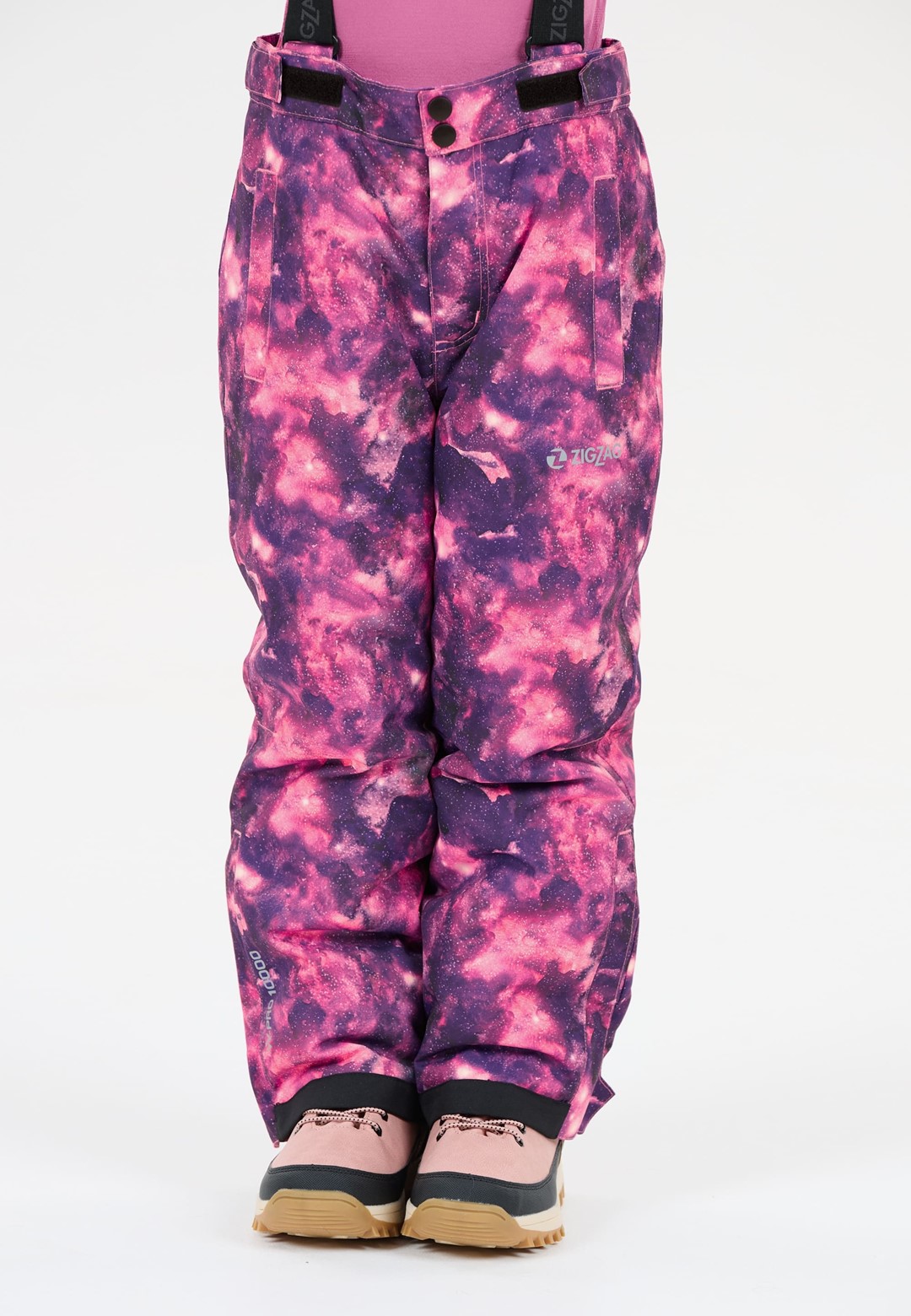 Z213011/4078 ZIGZAG SOHO PRINTED SKI PANT W-PRO 10000 - Dziecięce spodnie