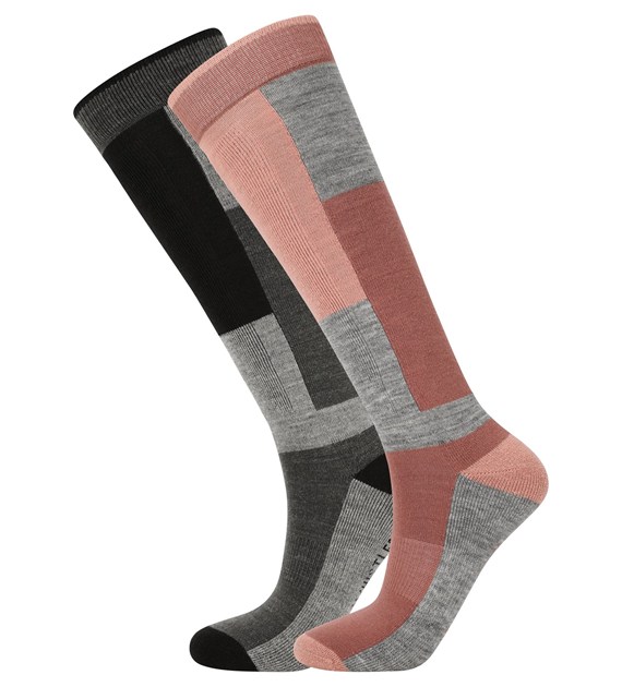W153307/1109 WHISTLER CORSICANA 2-PACK SKI SOCK - Uniwersalne skarpety