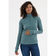 W243208/2275 WHISTLER KAJSA W HALF ZIP MIDLAYER - Damska bluza trekingowa