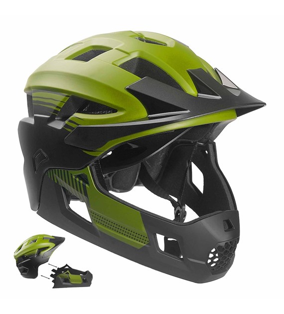 CS240480/3085CRAZY SAFETY  TITAN FULLFACE BICYCLE HELMET - Kask rowerowy