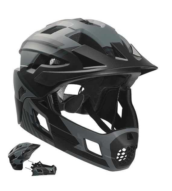 CS240480/0107 CRAZY SAFETY TITAN FULLFACE BICYCLE HELMET - Kask rowerowy