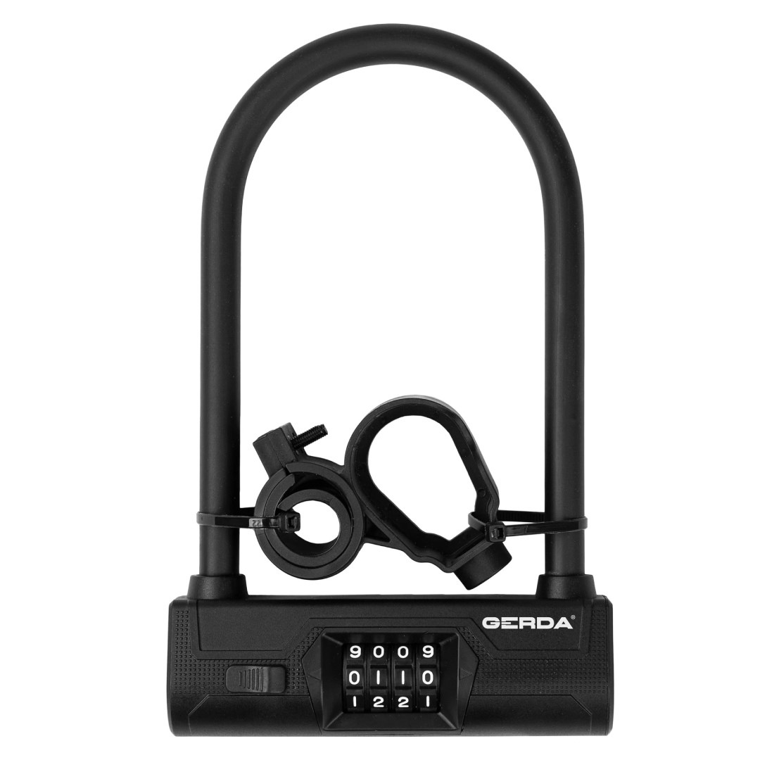 0SUL0245153.06C0XP/GERDA ULTRA COMBO 245/153C - Zapięcie Rowerowe Szyfrowe, U-LOCK