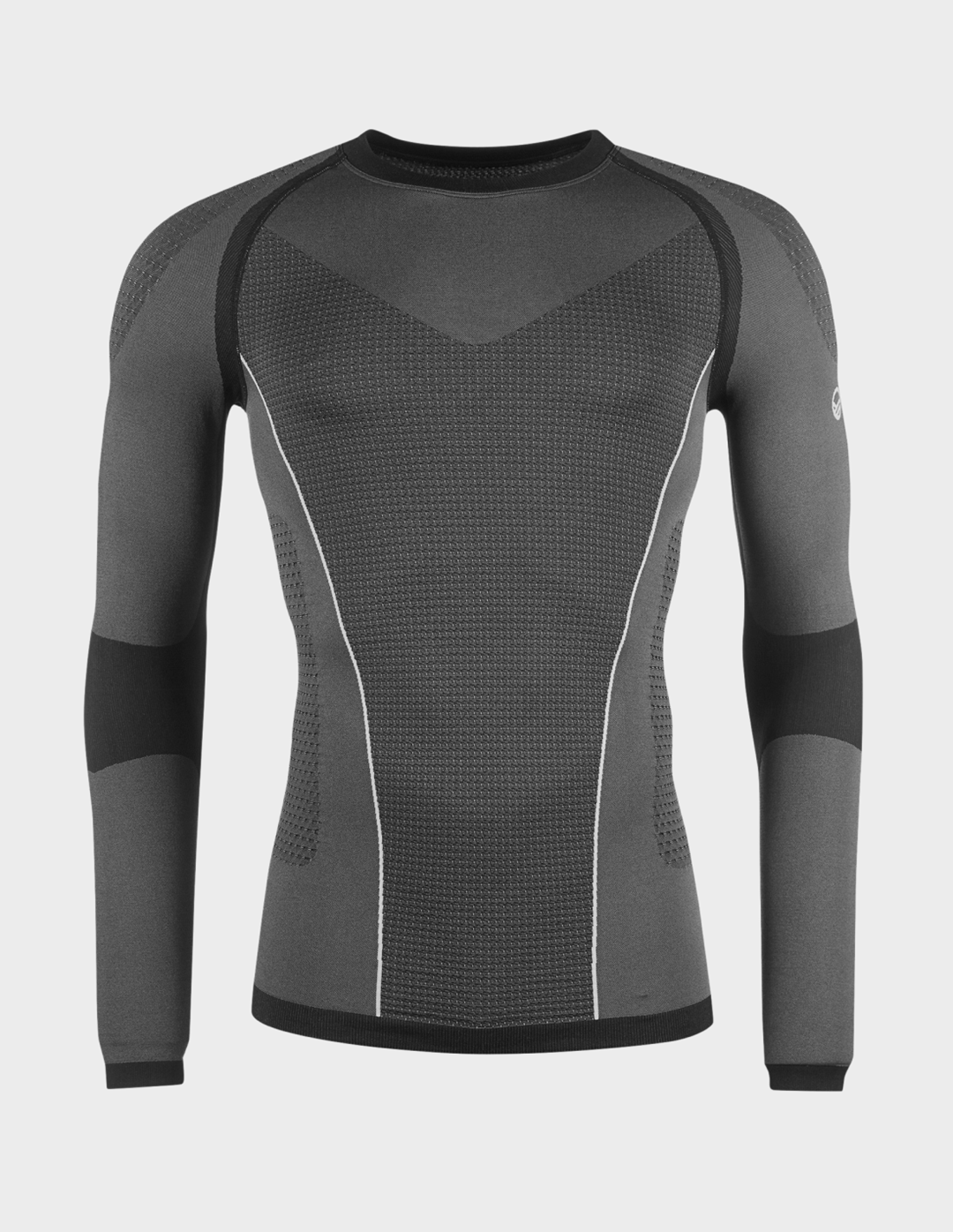 H086-0251/L28 GRANITE GREY HALTI NILA M SEAMLESS BASE LAYER SHIRT - Męska Bielizna Bezszwowa z Długim Rękawem