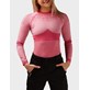 H086-0248/N63 FUCHSIA PURPLE HALTI NILA W SEAMLESS BASE LAYER SHIRT - Damska Bielizna Bezszwowa z Długim Rękawem