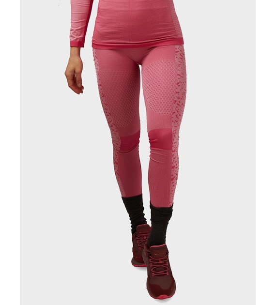 H086-0252/N63 FUCHSIA PURPLE HALTI NILA W SEAMLESS BASE LAYER PANT - Damskie Bezszwowe Spodnie