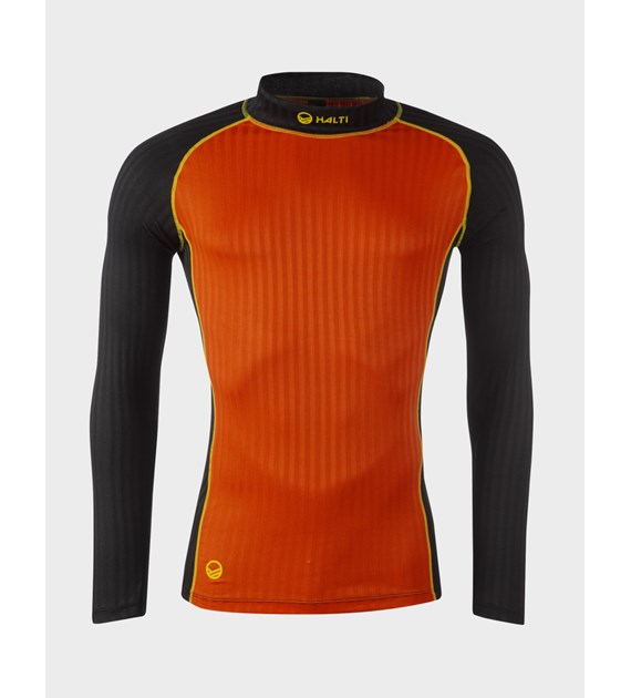 H086-0284/N4899 ORANGE.COM / BLACK HALTI AVION LIGHT M SHIRT - Męska Koszulka z Długim Rękawem