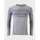 H088-0026/P27M FOLKSTONE GREY MELANGE HALTI FREE RECY SEAMLESS M LS SHIRT - Męska Koszulka Długi Rękaw Bielizna