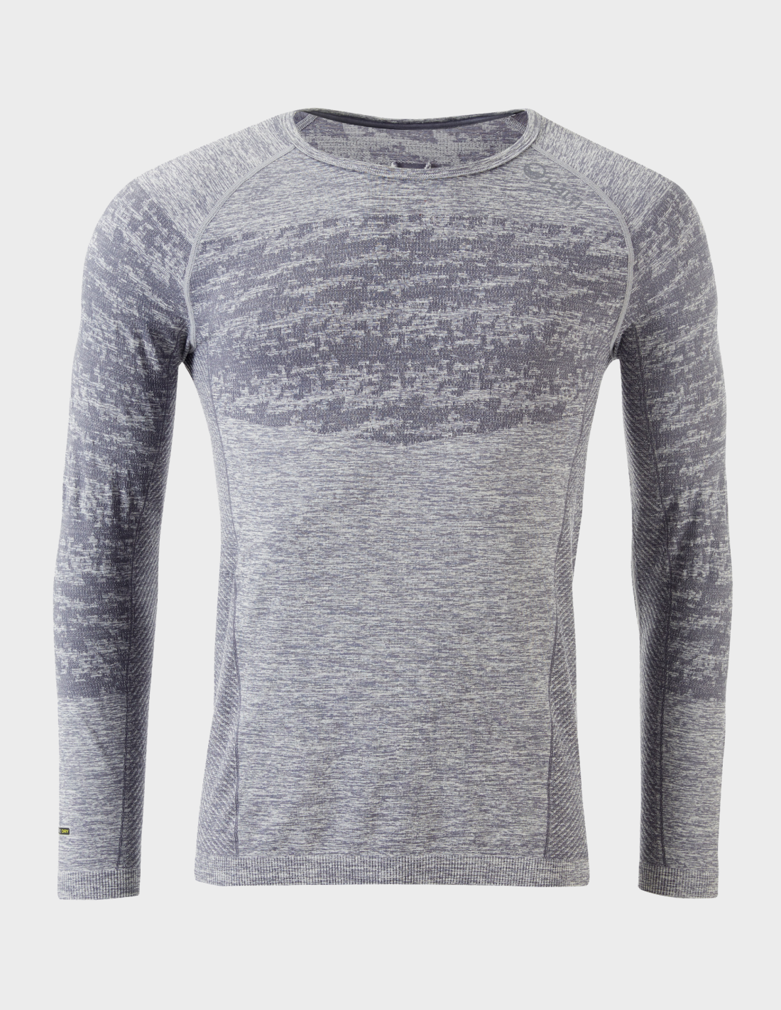 H088-0026/P27M FOLKSTONE GREY MELANGE HALTI FREE RECY SEAMLESS M LS SHIRT - Męska Koszulka Długi Rękaw Bielizna