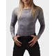 H088-0035/P27M FOLKSTONE GREY MELANGE HALTI FREE RECY SEAMLESS W LS SHIRT - Damska Koszulka Długi Rękaw Bielizna