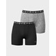 H088-0056/P99 BLACK HALTI HALTI 2-PACK BOXERS - Męskie Bokserki