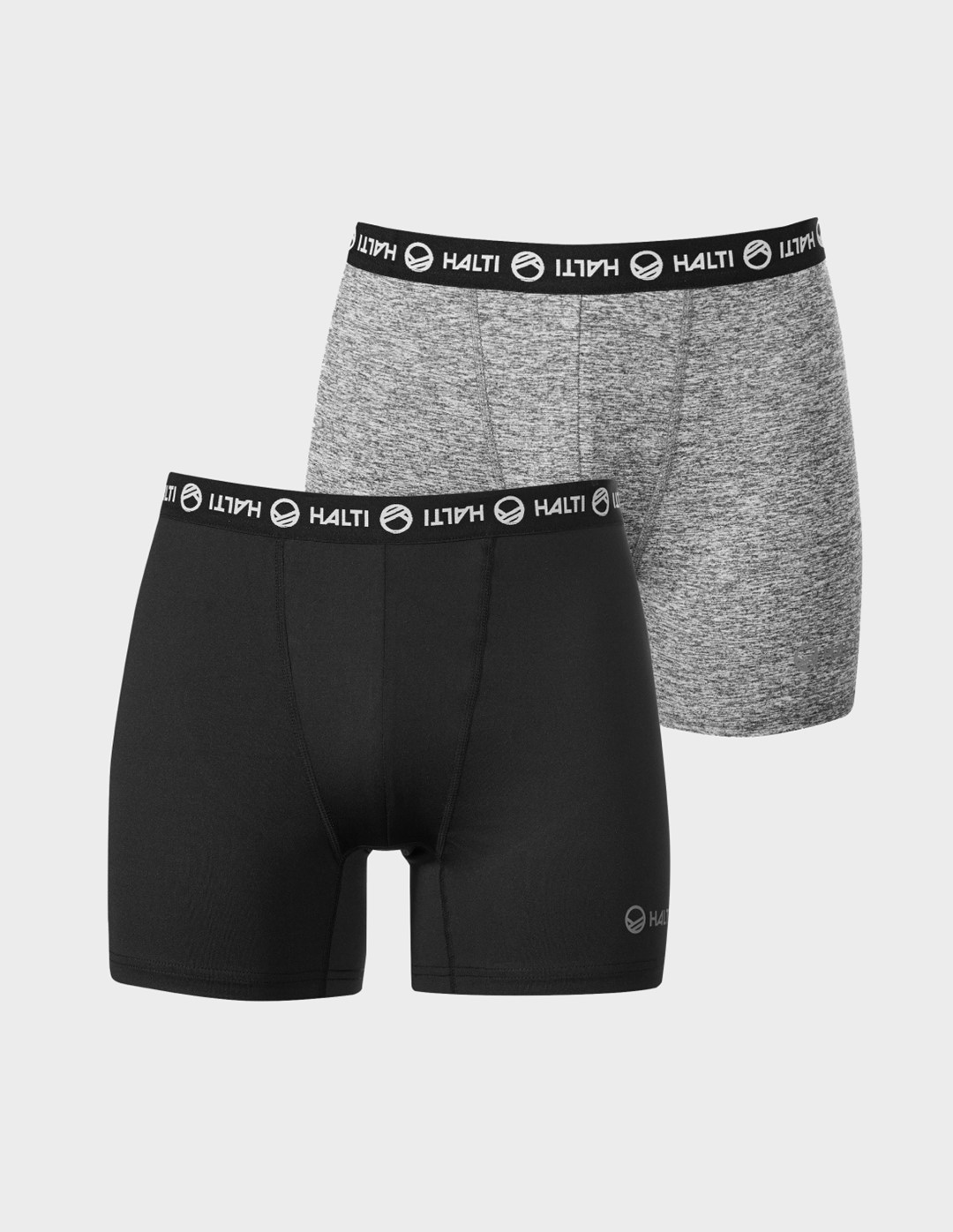 H088-0056/P99 BLACK HALTI HALTI 2-PACK BOXERS - Męskie Bokserki