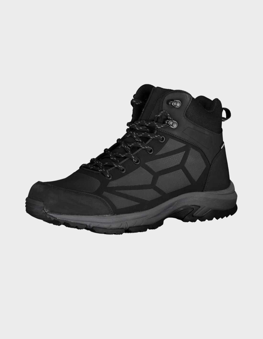 H054-2569/P99 BLACK HALTI POLARIS MID DX HIKING SHOE - Męskie Buty Trekkingowe