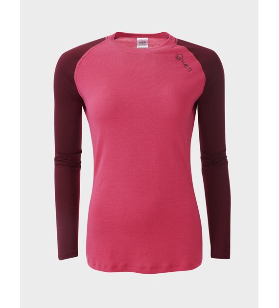 H059-2406/S63N NEON PINK HALTI PIHKA W SHIRT - Damska Koszulka z Długim Rękawem