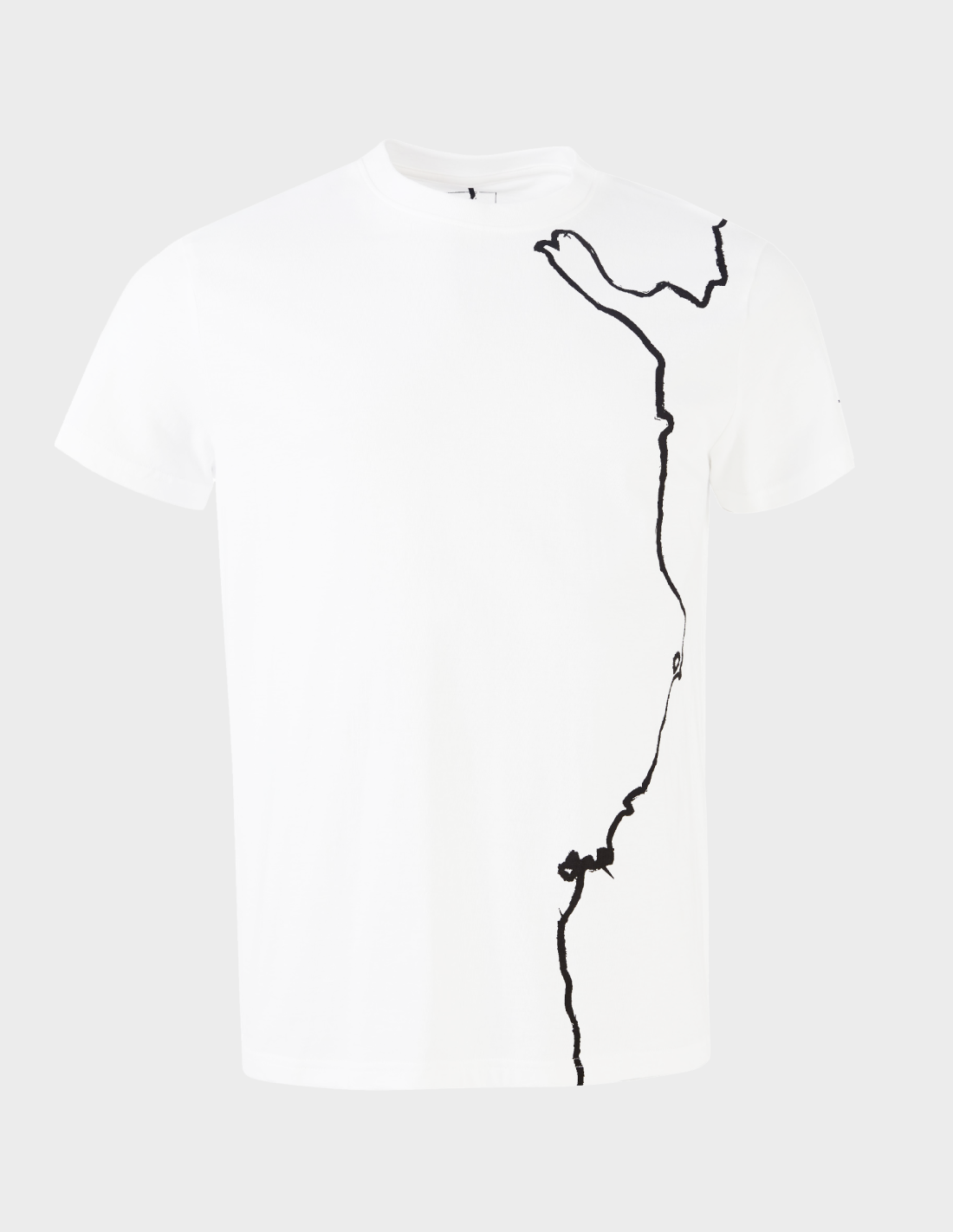 H065-0366/P00 WHITE HALTI RETKI T-SHIRT ORG. COTTON M - Męska Koszulka T-shirt