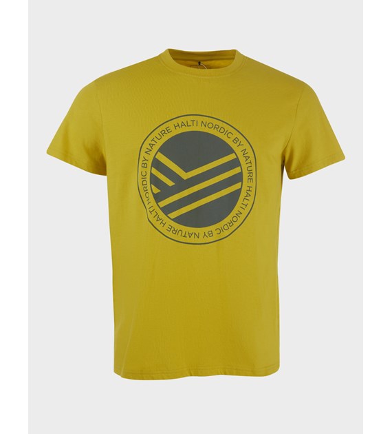 H065-0366/T72 A. YELLOW HALTI RETKI T-SHIRT ORG. COTTON M - Męska Koszulka T-shirt