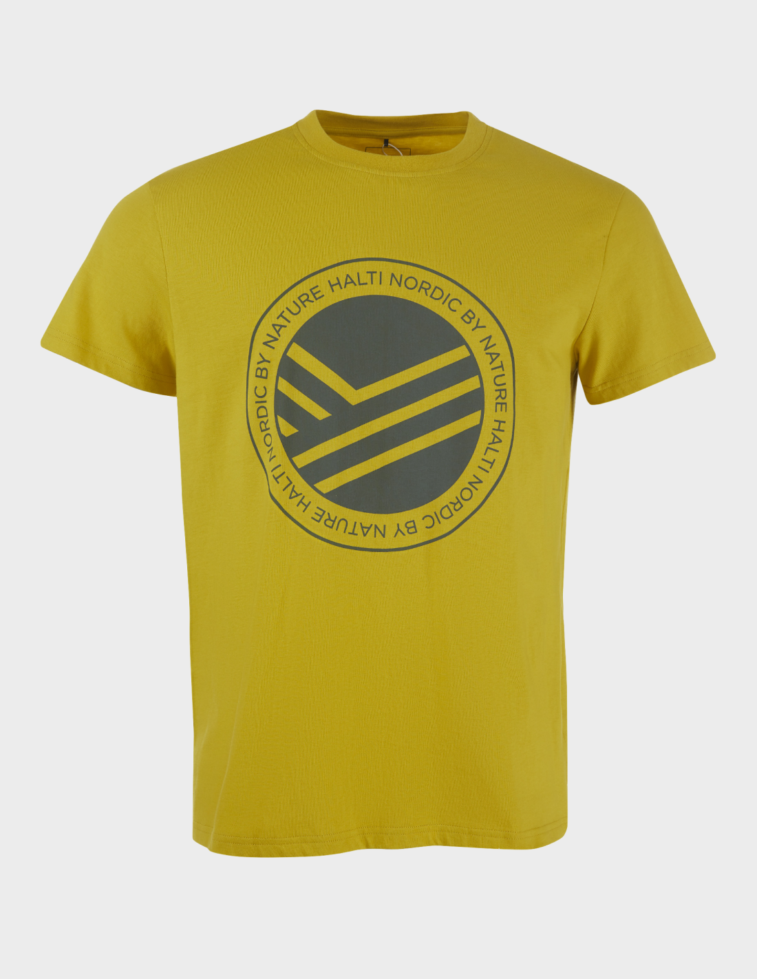 H065-0366/T72 A. YELLOW HALTI RETKI T-SHIRT ORG. COTTON M - Męska Koszulka T-shirt