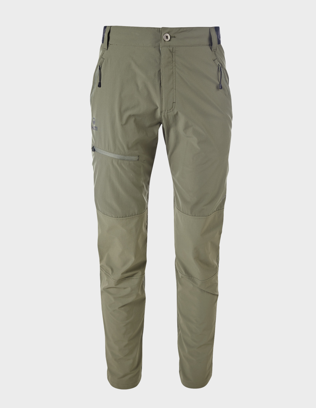 H064-0365/T57 DEEP GREEN HALTI PALLAS M X-STRETCH LITE PANTS - Męskie Spodnie Trekkingowe