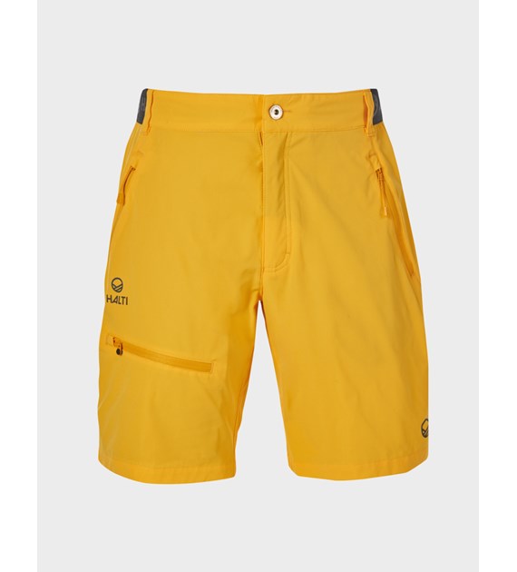 H064-0362/T45 S. YELLOW HALTI PALLAS M X-STRETCH LITE SHORTS - Męskie Spodenki Trekkingowe