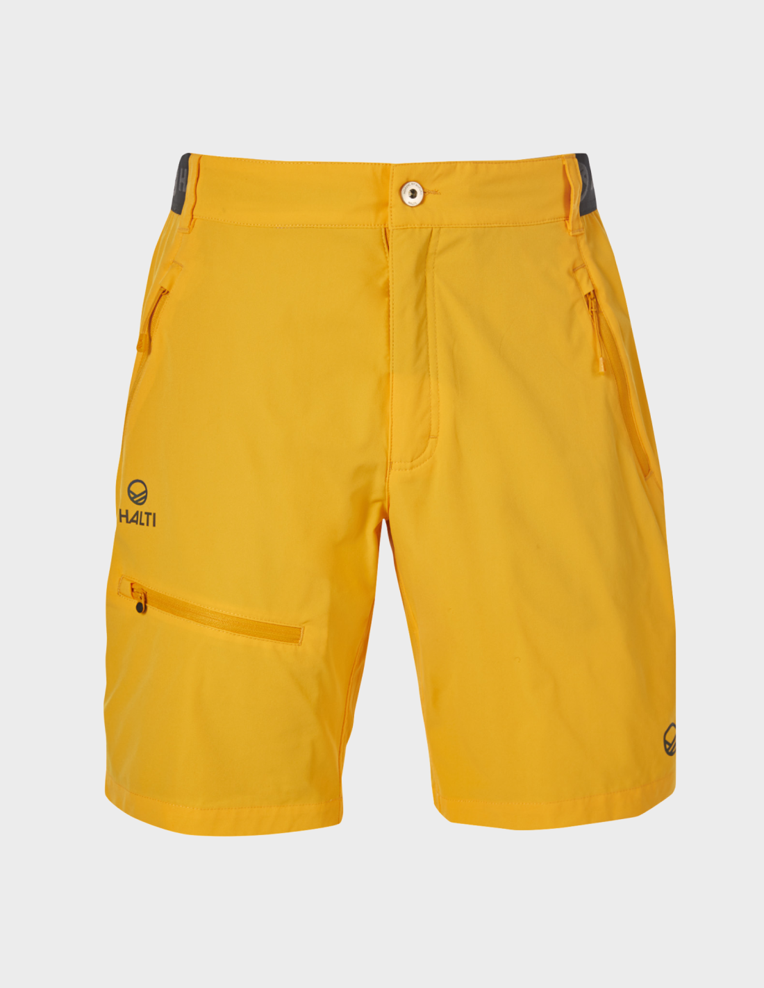 H064-0362/T45 S. YELLOW HALTI PALLAS M X-STRETCH LITE SHORTS - Męskie Spodenki Trekkingowe