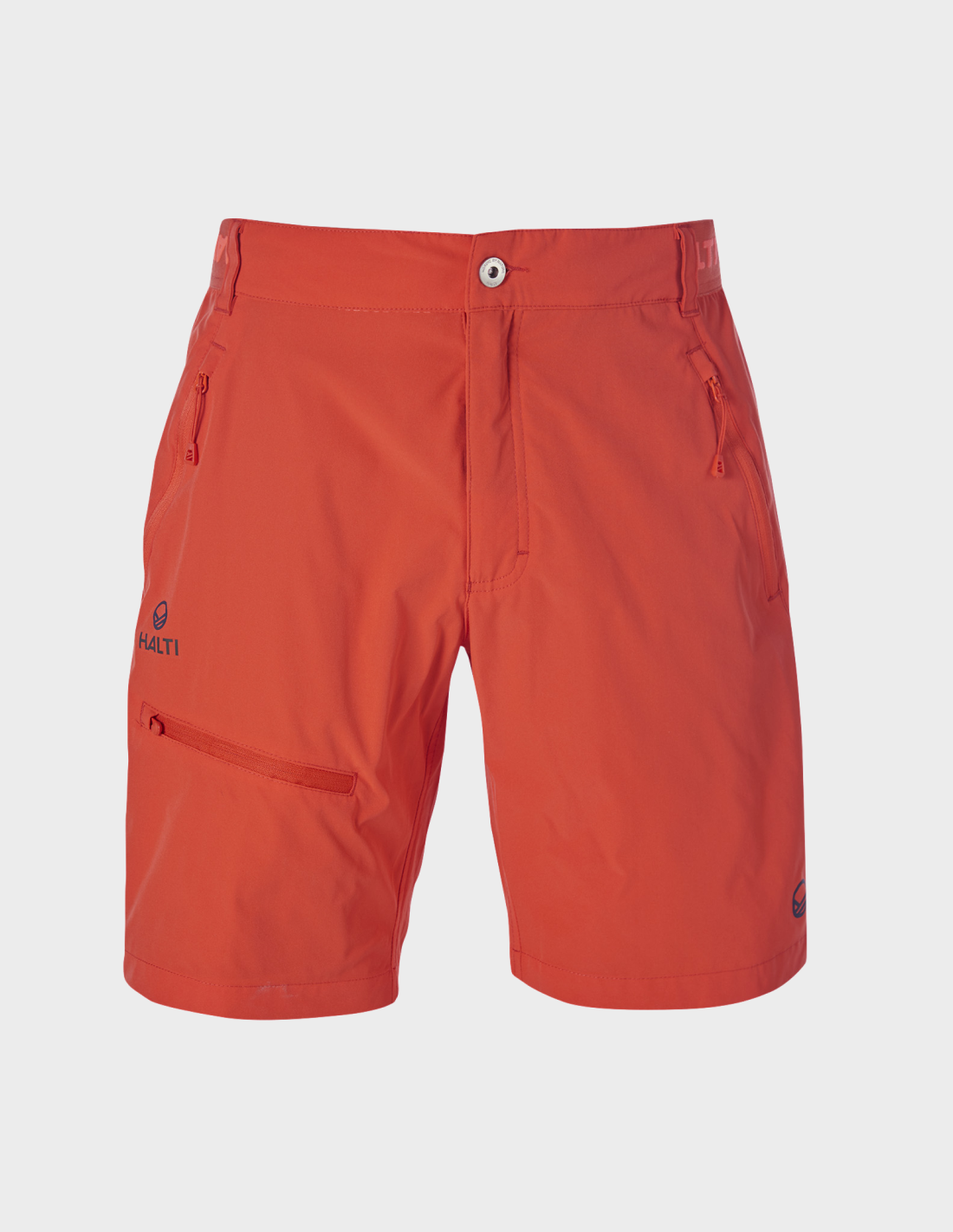 H064-0362/T65 TOMATO RED HALTI PALLAS M X-STRETCH LITE SHORTS - Męskie Spodenki Trekkingowe