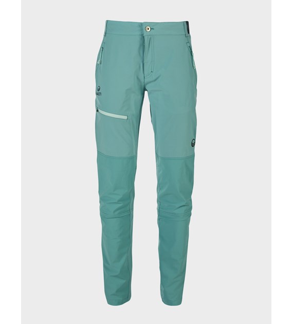 H064-0382/T53 CANTON GREEN HALTI PALLAS II W X-STRETCH LITE PANTS - Damskie Spodnie Trekkingowe