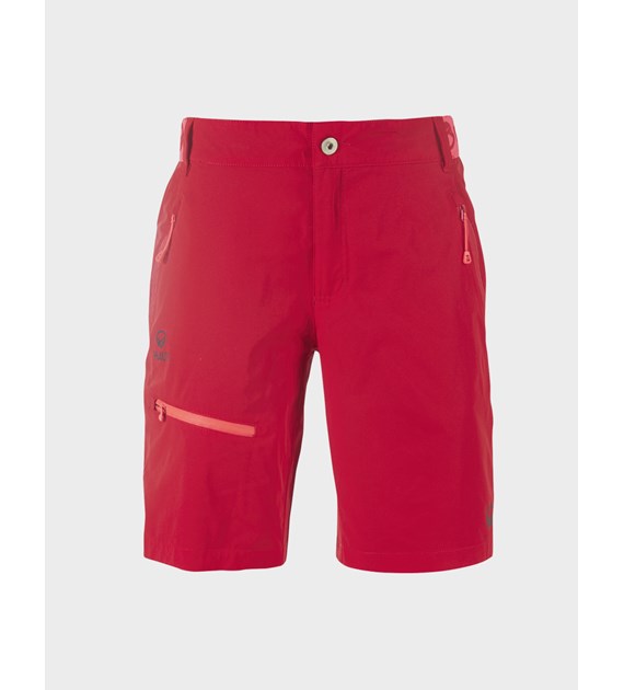 H064-0380/T66 SKI RED P. HALTI PALLAS W X-STRETCH LITE SHORTS - Damskie Spodenki Trekkingowe