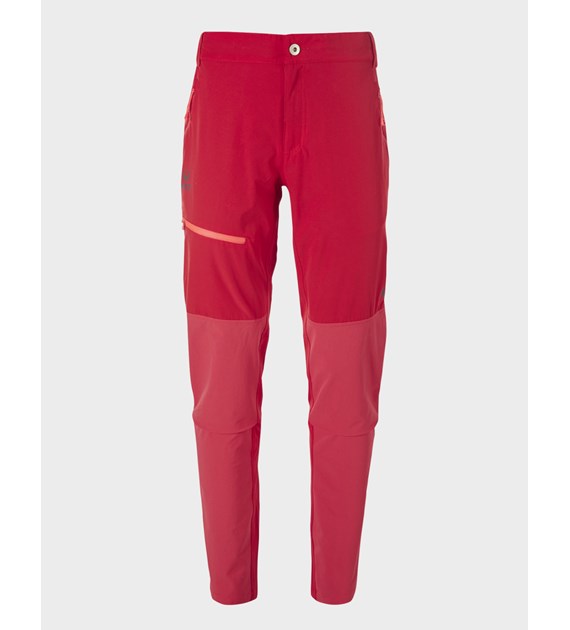 H064-0382/T66 SKI RED P. HALTI PALLAS II W X-STRETCH LITE PANTS - Damskie Spodnie Trekkingowe