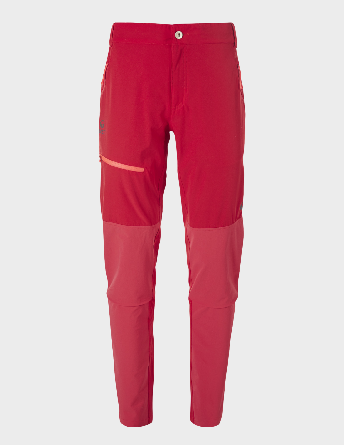 H064-0382/T66 SKI RED P. HALTI PALLAS II W X-STRETCH LITE PANTS - Damskie Spodnie Trekkingowe